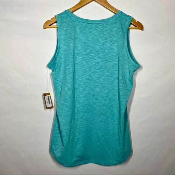 NWT Title Nine Matahari V-Neck Tank in Solid Light Blue. Small - Picture 5 of 5